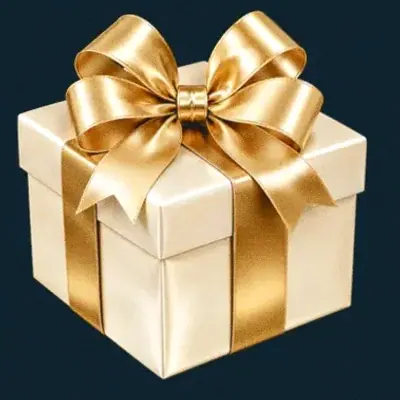 Ribboned gift box — Wolf Winner