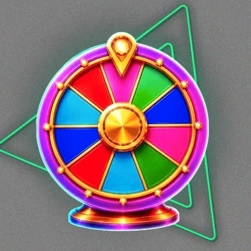 Colourful prize wheel