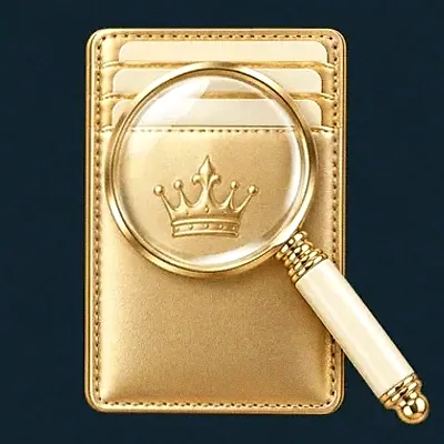 Wallet and magnifier — Wolf Winner