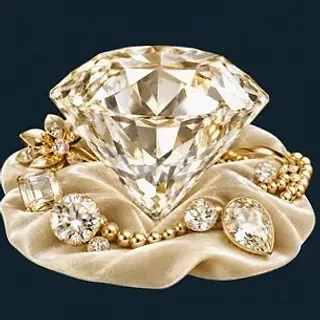 Faceted diamond gemstone — Wolf Winner